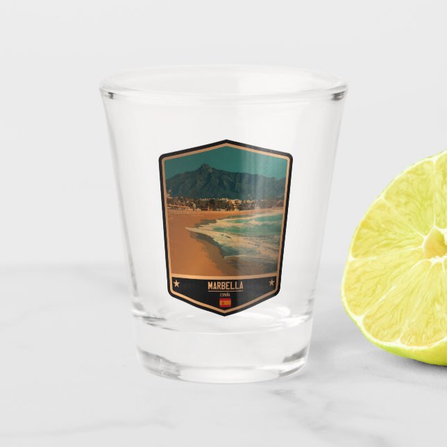 Marbella Shot Glass (Front)