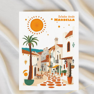Marbella spain holiday mediterranean Postcard