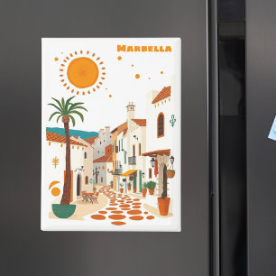 Marbella spain holiday mediterranean souvenir magnet