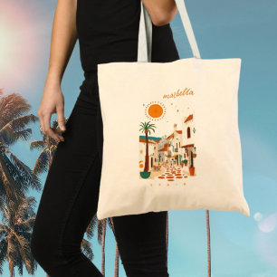 Marbella spain holiday mediterranean  tote bag