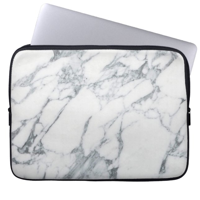 Marble 13in Laptop Sleeve (Front)