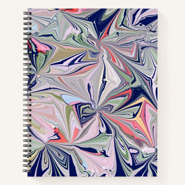 Marble Abstract Design Notebook (Front)
