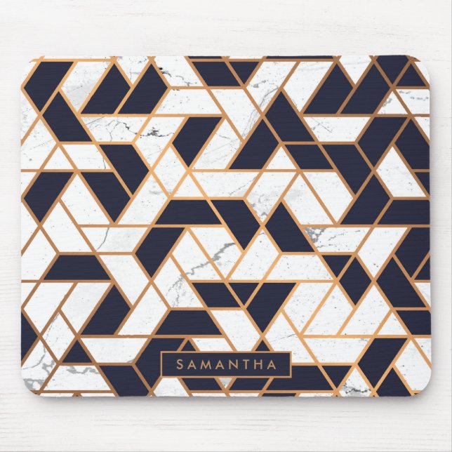 Marble Abstract Mosaic Mouse Mat (Front)