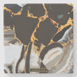 Marble Abstract Texture Stone Coaster