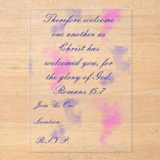 Marble acrylic invite acrylic invitations