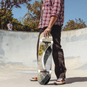 Marble Agate Gold Glam 7 Skateboard