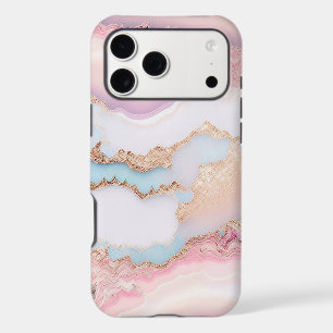 Marble Agate Popular Blue Pink Gold Collection