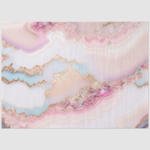 Marble Agate Popular Blue Pink Gold Collection Tissue Paper