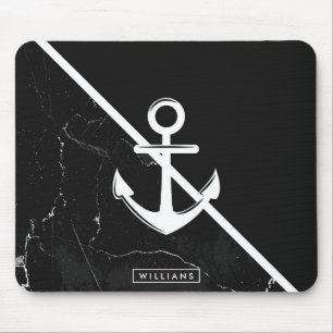 Marble & Anchor Mouse Mat