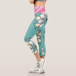 Marble And A_Cricle  Capri Leggings