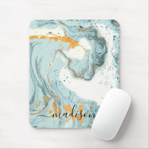 Marble and Glitter Abstract Mouse Mat