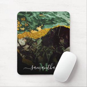 Marble and Glitter Abstract Texture Mouse Mat