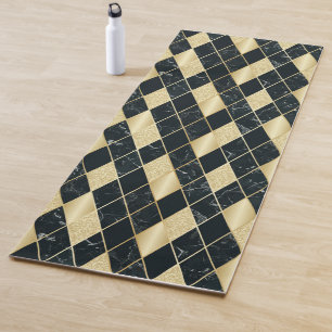 Marble and Glitter Art Deco Yoga Mat