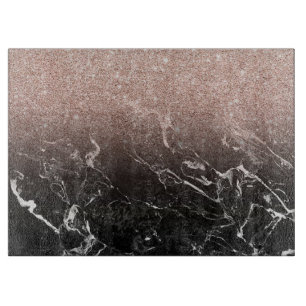 Marble and Glitter Cutting Board
