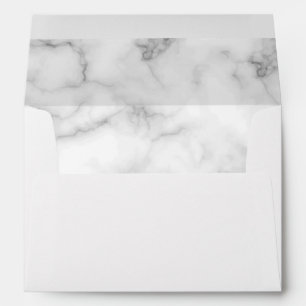 Marble and gold elegant wedding envelope