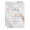 MARBLE AND ROSE GOLD EFFECT WEDDING INVITATION