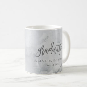 MARBLE AND ROSE GOLD GRADUATION  COFFEE MUG