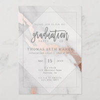 MARBLE AND ROSE GOLD GRADUATION