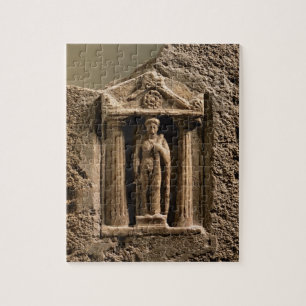 Marble and sandstone votive stele with female figu jigsaw puzzle