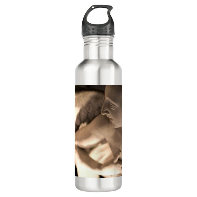 Marble Angel Sculpture Art Print 710 Ml Water Bottle (Front)