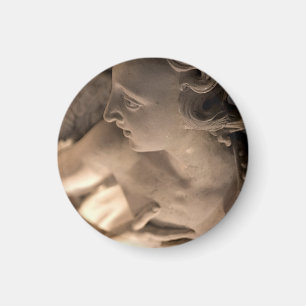 Marble Angel Sculpture Art Print Magnet