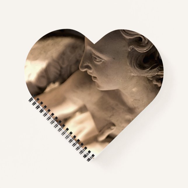 Marble Angel Sculpture Art Print Notebook (Front)