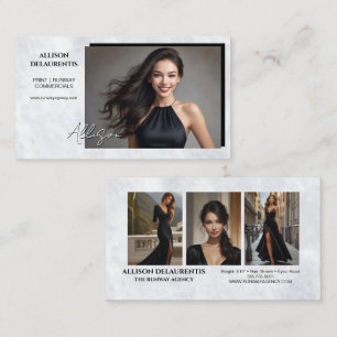 Marble Background Photo Card Mini Comp Cards
