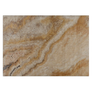 Marble Background Stone Template Tan Natural Cutting Board