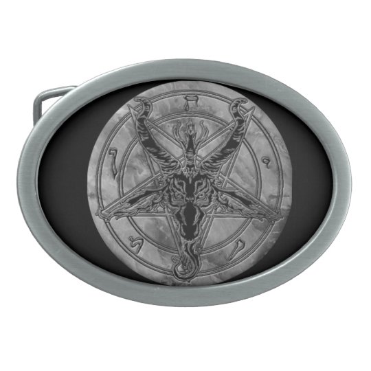 baphomet belt buckle