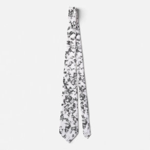 Marble black and white background tie