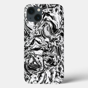 Marble-black-wallpaper-pattern iPhone 13 Case