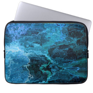 Marble - Blue Laptop Sleeve