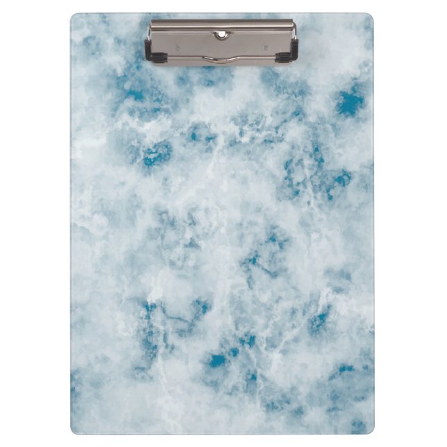 Marble Blue Texture Background Clipboard (Front)