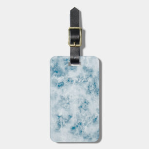 Marble Blue Texture Background Luggage Tag