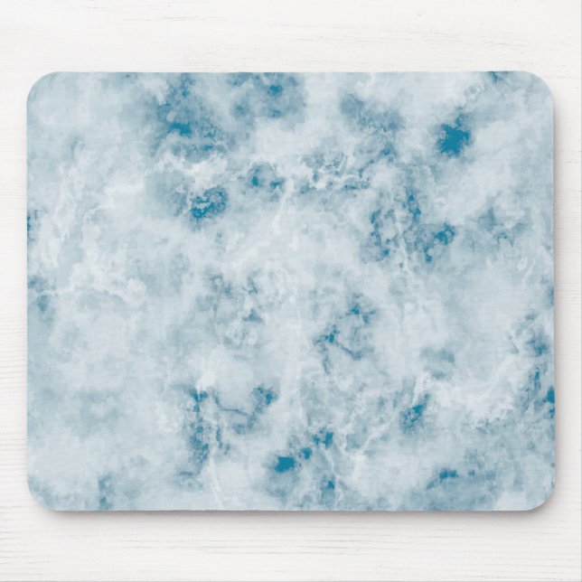 Marble Blue Texture Background Mouse Mat (Front)