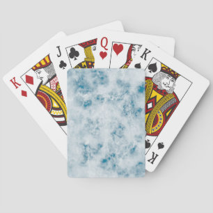 Marble Blue Texture Background Playing Cards