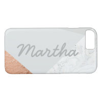 Marble blush pink grey and rose gold