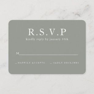 MARBLE BOXES R.S.V.P RSVP CARD