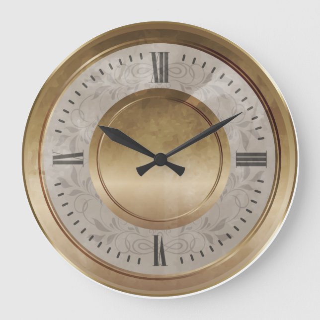 Marble Brass Clock (Front)