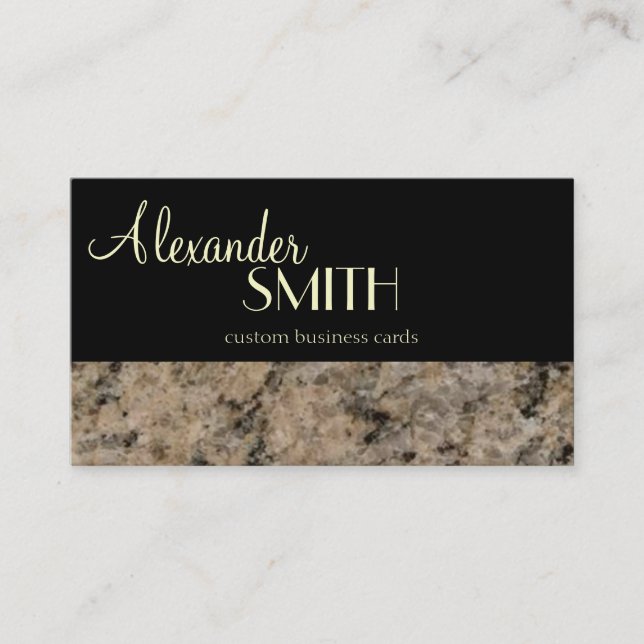 Marble Business Card (Front)