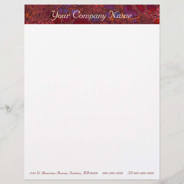 Marble Business Letterhead (Front)
