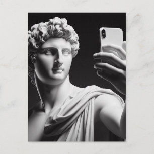 Marble bust postcard
