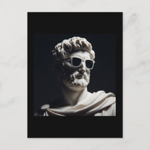 Marble bust postcard