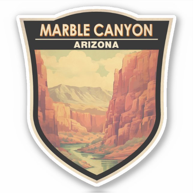 Marble Canyon Arizona Travel Art Vintage (Front)