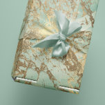 Marble Champaigne Gold Sepia Mint Metal Strokes Wrapping Paper<br><div class="desc">Imagine wrapping a gift in a canvas of elegance and celebration. The Marble Champagne Gold Sepia Mint Metal Strokes Wrapping Paper isn't just about concealing presents; it's about presenting an art piece, each fold and crease a brush stroke of beauty. 🎁✨ There's a whimsical grace to this wrapping paper. With...</div>