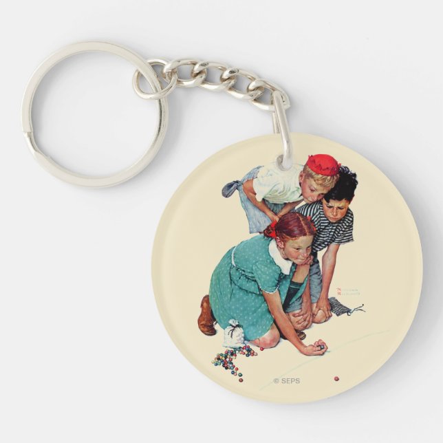 Marble Champion Key Ring (Front)