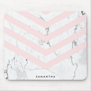 Marble & Chevron Mouse Mat