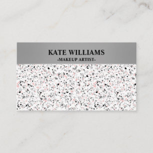 Marble chips stone shapes pieces abstract textured business card