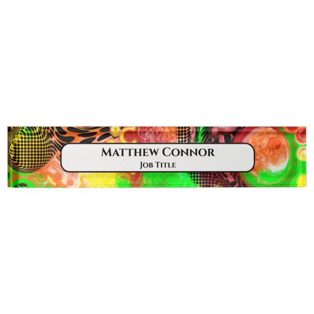 Marble Classy Modern Personalised     Nameplate (Front)