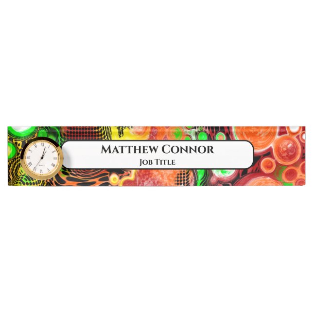 Marble Classy Modern Personalised     Nameplate (Front)